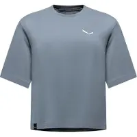 Salewa - T-shirts dam - Eagle Loose T-Shirt W Java Blue för UnisexBomull - Storlek M - Blå