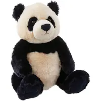 Gund Zi-Bo Panda Nalle, Nalle för 1 år och uppåt, Marinblå/Gräddfärgad, 17”