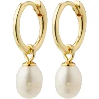 Pilgrim Örhängen 'BERTHE' guld / pärlvit