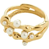 Pilgrim Ring 'Hadley' guld / pärlvit