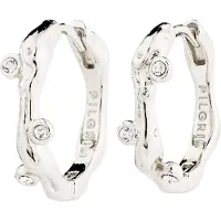 Pilgrim Örhängen 'Hermione' silver / transparent