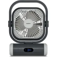 Medion E10 TF, Bladfläkt för hushållsbruk, Grå, Vit, Tak, Golv, Bord, 48 dB, 15 cm, 110°