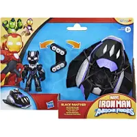 Hasbro IRON MAN OCH HANS FANTASTISKA VNNER Black Panther Plane Actionfigur och leksaksfordon 3-tums (7,6 CM) Superhjlteleksaker fr barn frn 3