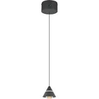 TRIO Lighting Pendellampa Romeo, Svart, Vardagsrum / matsal, Metall, Modern
