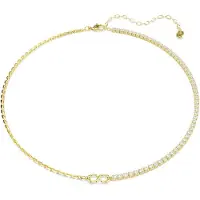 Swarovski Halsband 'MATRIX' guld / transparent