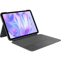 Logitech Combo Touch - Tangentbord och foliefodral - med pekdyna - bakgrundsbelyst - Apple Smart connector - QWERTY - USA, internationellt - grafit - för Apple 11-inch iPad Pro (M4)