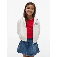 Tommy Hilfiger Sweatjacka röd / silver / vit