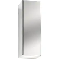 LCD Vägglampa utomhus SENTA, Förkromad / silver, Rostfritt stål, Modern
