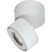 Orion Harvey LED utomhus spotlampa, vit, Ø 10 cm, pressgjuten aluminium Harvey, dimbar, Vitt / opal, Aluminium / grå / zink, Modern, LED-utomhuslampa