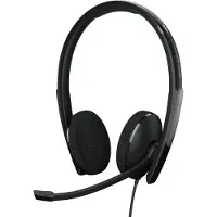 Epos ADAPT 160 USB II - ADAPT 100 Series - Headset On-ear headset Sladd Stereo Svart Brusreducering Volymkontroll, Mikrofonljudavstängning Telefon