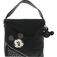 Desigual Axelremsväska 'Mickey Studstyle' ecru / röd / svart / silver