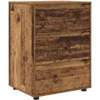vidaXL Förvaringsskåp Gammalt trä 60 x 48 x 81 cm Konstruerat trä