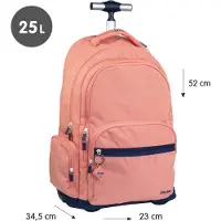 Milan 6 Zip Wheeled 1918 Series 25l Ryggsäck Med Hjul