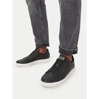 Emporio Armani unisex. 7X000331_AF10848 Classic Cc skor svart (43 1/3), Hud, Karta, Nyckelband, Casual