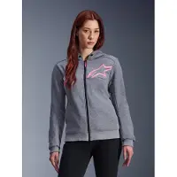 Alpinestars Stella Chrome V2 Sp. motorcykelhuvtröja Grå/Rosa L Damer