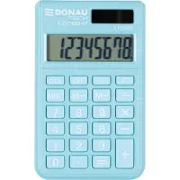 Donau miniräknare TECH, 8-siffrigt display, 97x60x10 mm, ljusblå