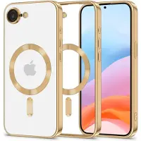 Tech-Protect iPhone 16e/17e MagFlex-Skal - MagSafe-kompatibelt - Klar / Guld