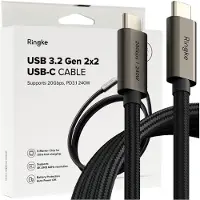 Ringke USB-C 3.2 Gen. PD240W Kabel 100cm - Svart
