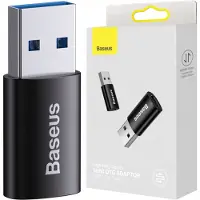 Baseus Ingenuity USB-A till USB-C OTG-adapter - Svart