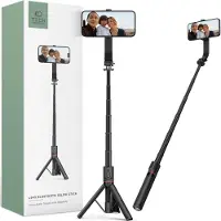 Tech-Protect L04S Bluetooth selfie-stick med stativ upp till 95 cm och 360-huvud - svart