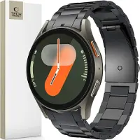 Tech-Protect rostfritt armband för Samsung Galaxy Watch 4 / 5 / 5 Pro / 6 / 7 / FE - Svart