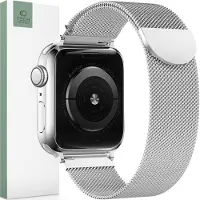 Tech-Protect Apple Watch Series 9/8/SE (2022)/7/SE/6/5/4/3/2/1 Milanese Reim - Silver