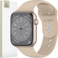 TechProtection Apple Watch Series 11/10/9/8/7/6/SE 3/SE silikonarmband - 40mm/41mm/42mm - valnöt