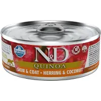 Farmina N&amp;D CAT SKIN &amp; COAT HERING &amp; COCONUT Adult WET FOOD 80g