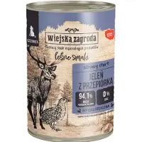 Wiejska zagroda Forest Flavors Valp – hjort med vaktel – våtfoder för hundar – 400 g