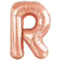 Amscan Folieballong bokstav R rosa guld 60,5×86 cm
