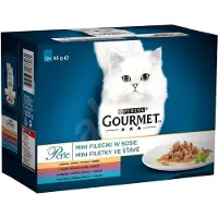 Purina Gourmet Perle anka/kylling/lam/tonfisk (våt kattmat) 12x85 g
