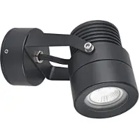 LCD Vägglampa utomhus 5119, dimbar, Svart, Aluminium / grå / zink, Modern, Utomhusvägglampa