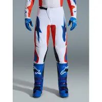 Alpinestars Fluid Grid Crossbyxor Orange/Vit/Blå 32 Herrar