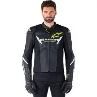 Alpinestars Faster V3 Airflow perforerad Motorcykel Läder- / Textiljacka