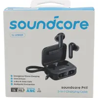Anker Soundcore P41i - True wireless-hörlurar med mikrofon - inuti örat - Bluetooth - aktiv brusradering - svart