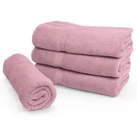 Borg Ekologisk handduk - 100% GOTS-certifierad bomull - Badlakan 100x150 cm - Rosa