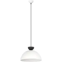 Emibig Hänglampa Lunaro LIGHTING, dimbar, Vitt / opal, Vardagsrum / matsal, Metall, Modern, Pendellampa