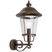 Orion Vägglampa utomhus MARIELLA, dimbar, Koppar, Aluminium / grå / zink, Antik
