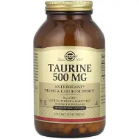 Solgar , Taurin, 500 mg, 250 Vegetable Capsules
