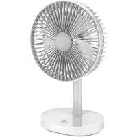 Platinet laddningsbar fläkt 3000mAh, vit/grå (45242)