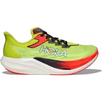 Hoka One One Rocket X 3 Shoes Green Red SS26 Unisex, Size EU 44 2/3