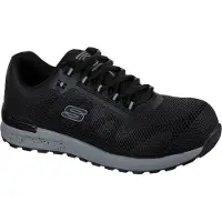 SKECHERS BULKLIN BRAGOO Herrsäkerhetsskor Svart