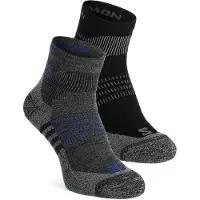Salomon - Vandringskläder - Socks X Ultra Access Quarter 2-Pack Anthracite Black för UnisexUll - Storlek 42-44 - Grå