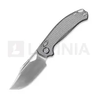 Kunwu Knives Django XL - Satin - Titanium fällkniv, Diamond Texture