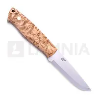 Brisa Trapper 95 kniv, Elmax Scandi, curly birch, left