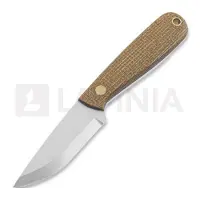 Brisa Necker 70 Scandi halskniv, mustard micarta, kydex