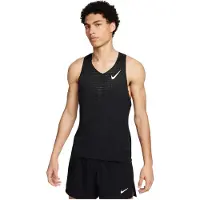 Nike Running - Trail running kläder - M Dri-Fit ADV Aeroswift Singlet Black Summit White för UnisexUll - Storlek M - Svart