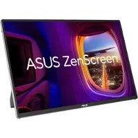 Asus ZenScreen MQ16FC - OLED-monitor - 16 - bärbar - 1920 x 1200 Full HD (1080p) - 300 cd/m² - 100000000:1 - Mini HDMI, 2xUSB-C - grå, svart
