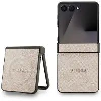 GUESS Samsung Galaxy Z Flip7 4G färgat ring skal - MagSafe-kompatibelt - Rosa