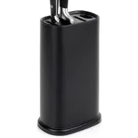 Excellent houseware Plastställ för 5 knivar och saxar, 12,4 x 8 x 21 cm